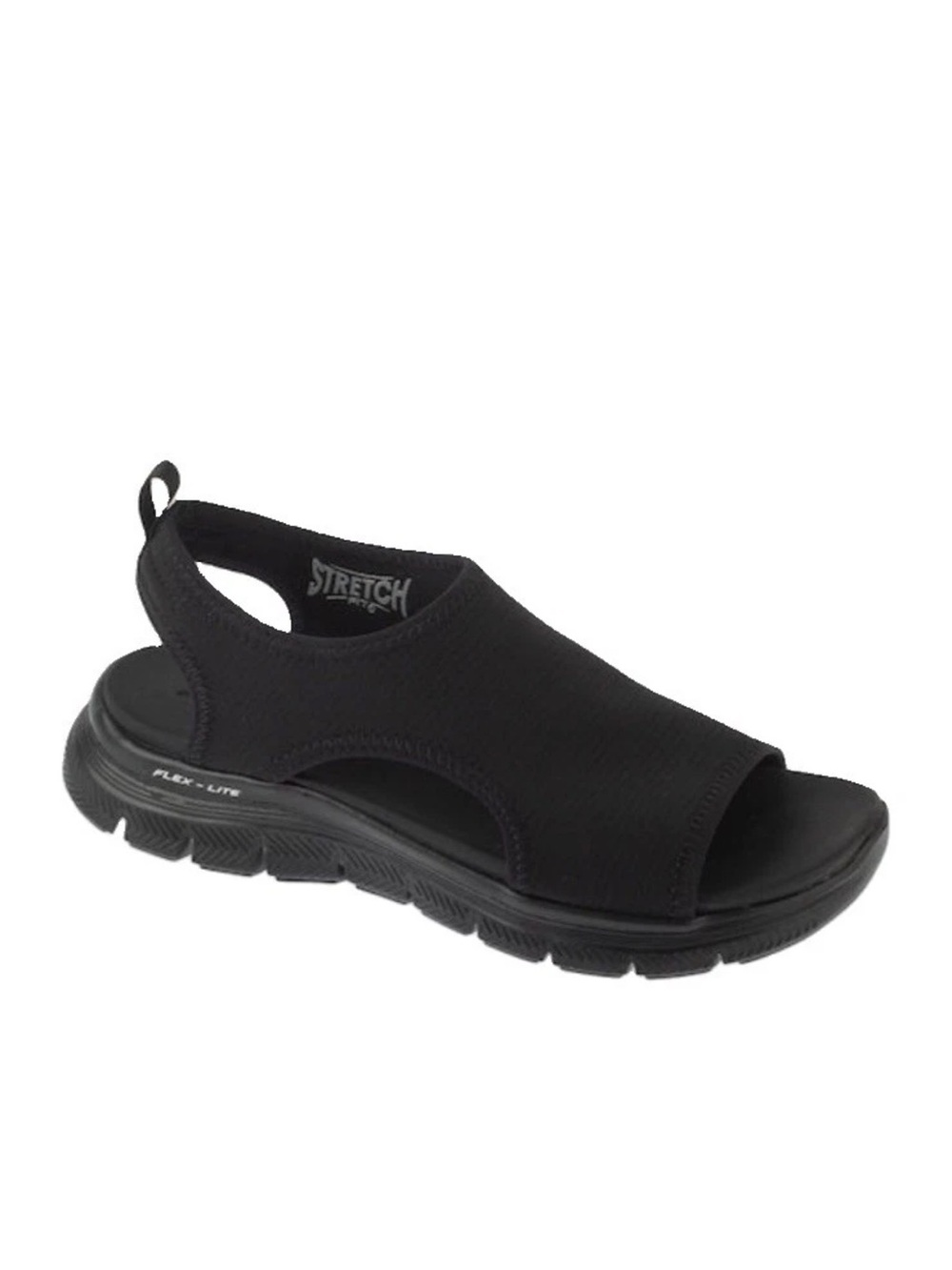 Skechers Cali Flex Appeal 4.0 Slingback Sandals Yoga Foam Comfort Black Size 8
